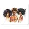 Designart - African American Fashion Portraits - Glam Canvas Wall Art Print